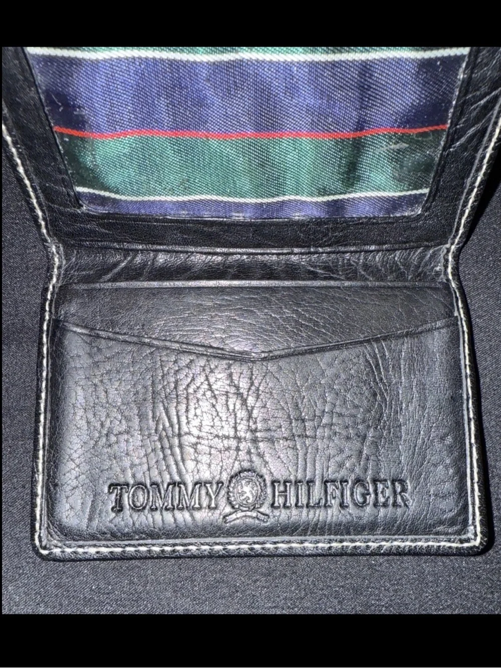 Tommy Hilfiger Black Leather Slim Card Case